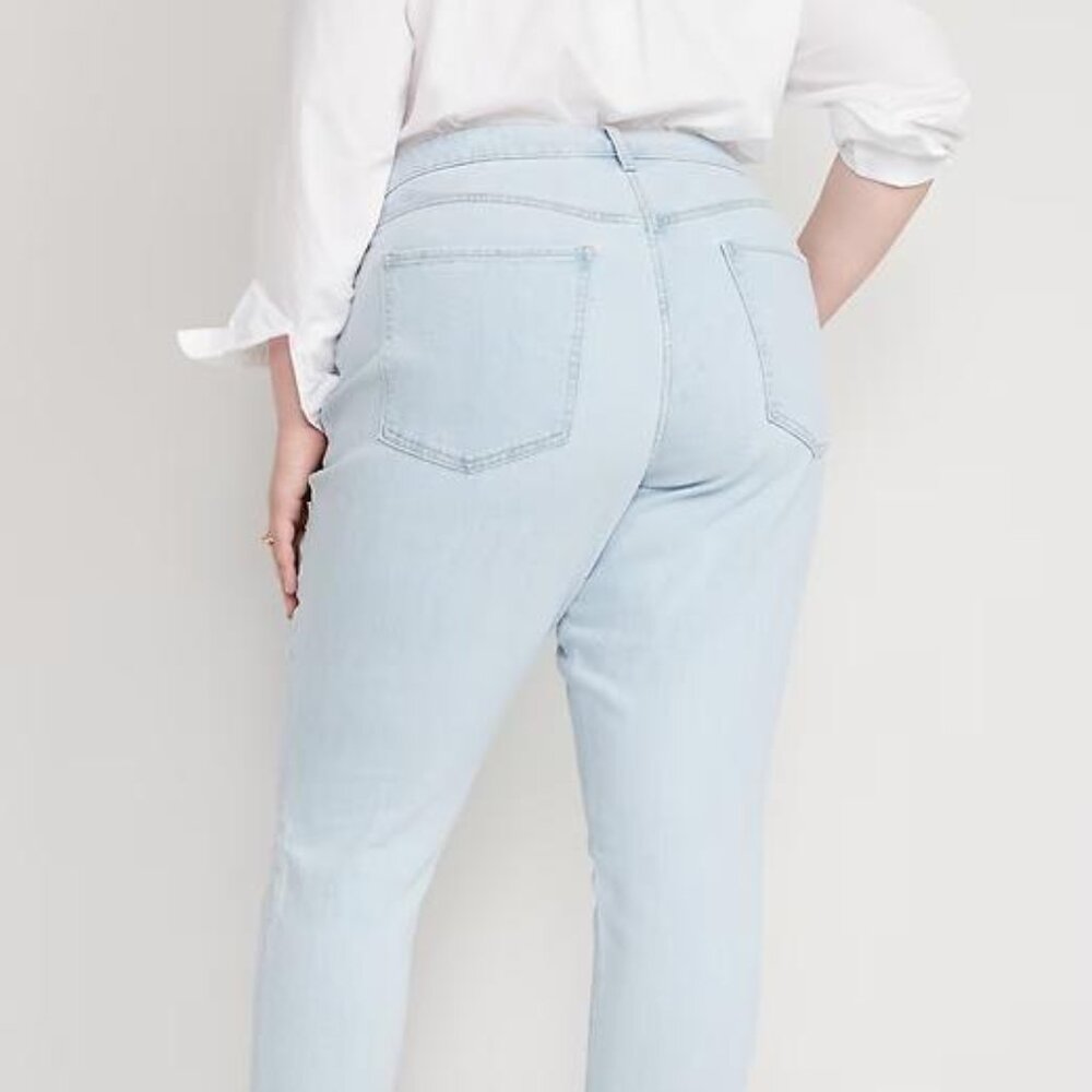 NWT Old Navy Curvy High-Waisted OG Straight Ankle Jeans - Picture 9 of 10